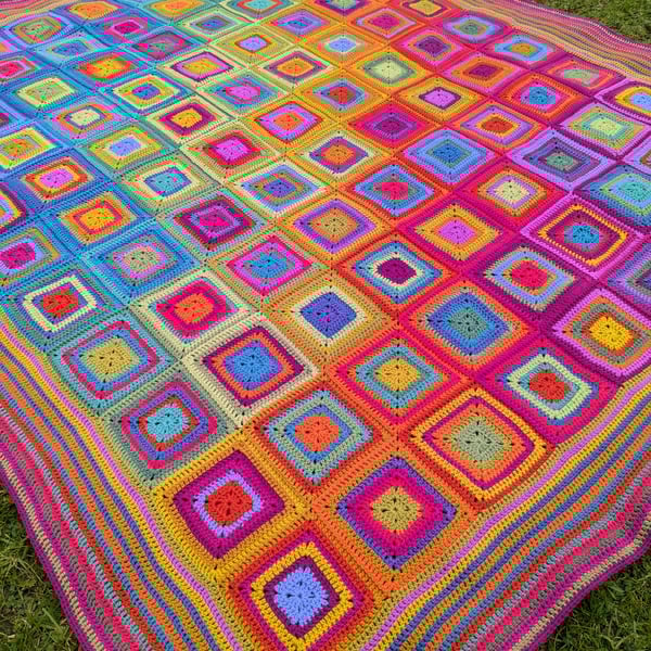 Crochet Rainbow blanket
