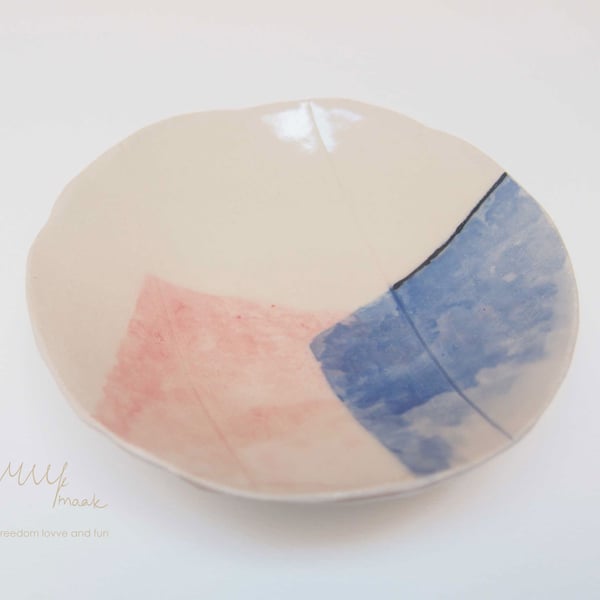 Mountain, Sun and Ocean Ring Dish A