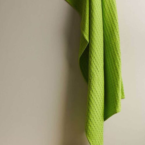 Alyssa Textured Waffle Bath Towel - Green