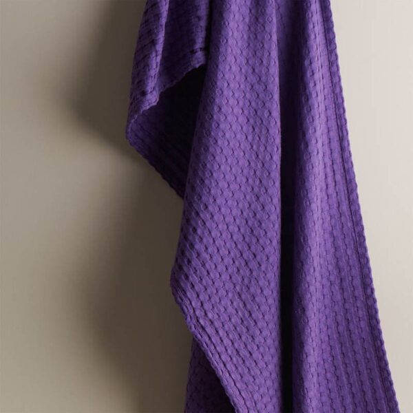 Alyssa Textured Waffle Bath Towel - Violet