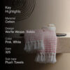 Alyssa Waffle Hand Towel (Peach) - Set Of Two