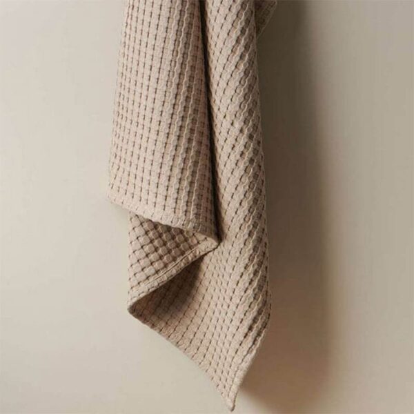Beehive Bamboo Textured Waffle Bath Towel - Beige