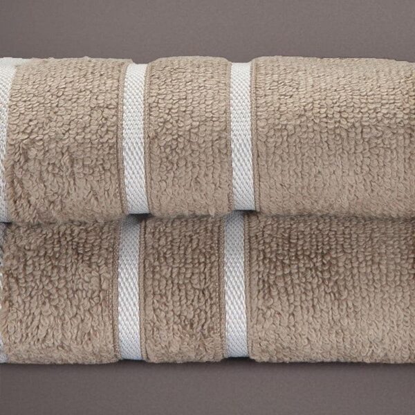 Beige Oh-so-soft Hand Towel (Set of Two)