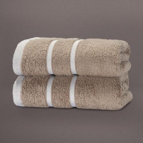 Beige Oh-so-soft Hand Towel (Set of Two)