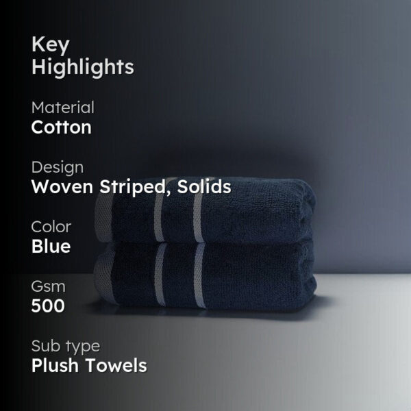 Blue Oh-so-soft Bath Towel