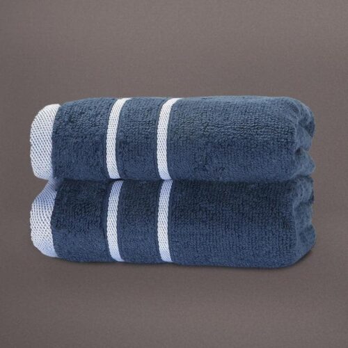 Blue Oh-so-soft Hand Towel (Set of Two)