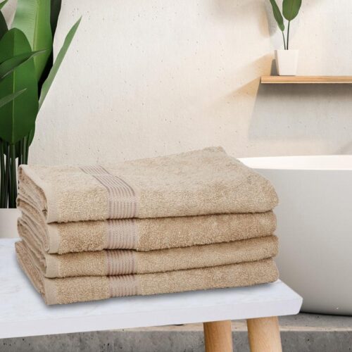 Bodil Bath Towel (Beige) - Set Of Four