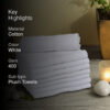 Bodil Face Towel (White) - Set Of Eight