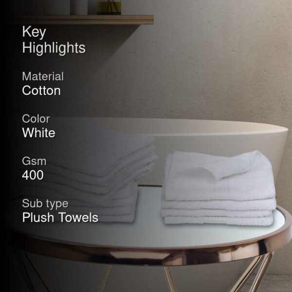 Bodil Face Towel (White) - Set Of Twelve
