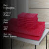Bodil Towel Combo (Pink) - Set Of Ten