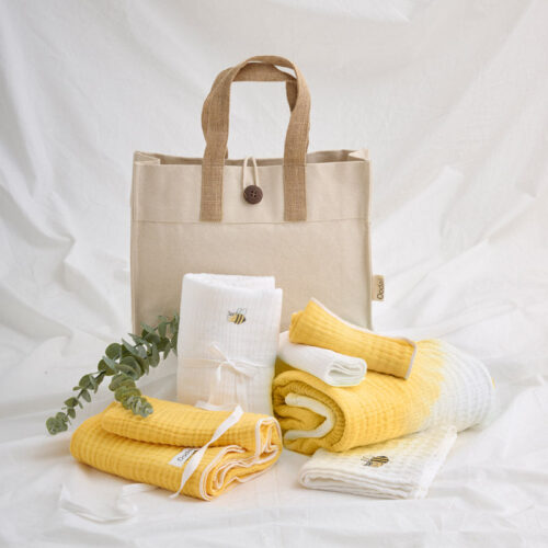 Buzz Bee Towel Set & Tote Bag - Seven Piece Set