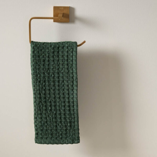 Cloud Soft Waffle Hand Towel (Green) - Set of Two