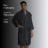 Corbin Bath Robe - Grey