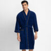 Corbin Bath Robe - Navy Blue