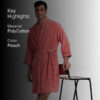 Corbin Bath Robe - Peach