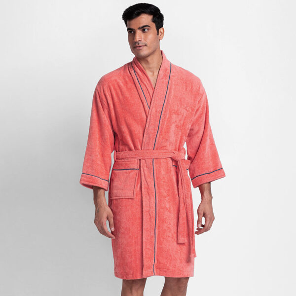 Corbin Bath Robe - Peach