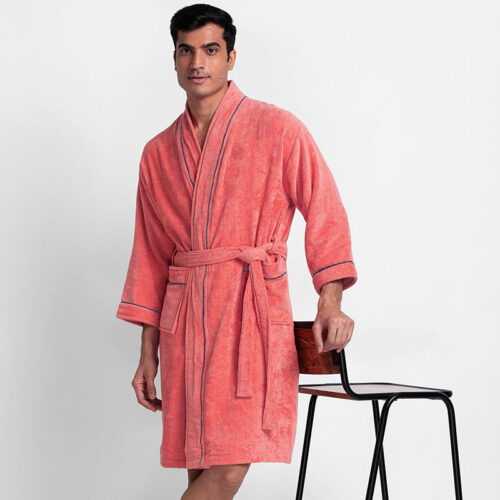 Corbin Bath Robe - Peach