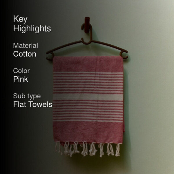 Darsha Bath Towel - Pink