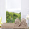 Eva Quick Dry Towel Combo (Brown) - Three Piece Set