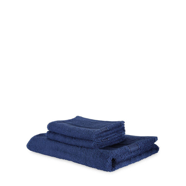 Eva Quick Dry Towel Combo (Dark Blue) - Three Piece Set