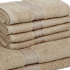 Eva Quick Dry Towel Combo (Taupe) - Six Piece Set