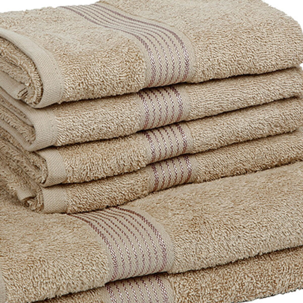 Eva Quick Dry Towel Combo (Taupe) - Six Piece Set