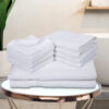 Eva Quick Dry Towel Combo (White) - Fourteen Piece Set