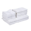 Eva Quick Dry Towel Combo (White) - Fourteen Piece Set
