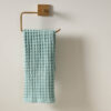 Fluffy Waffle Hand Towel (Blue) - Set Of Two