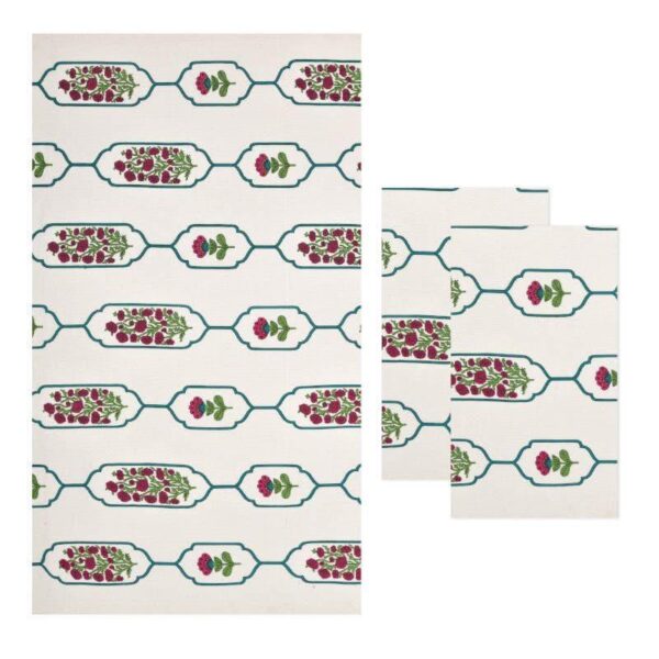 Jaipuri Waffle Towel Combo - Three Piece Set