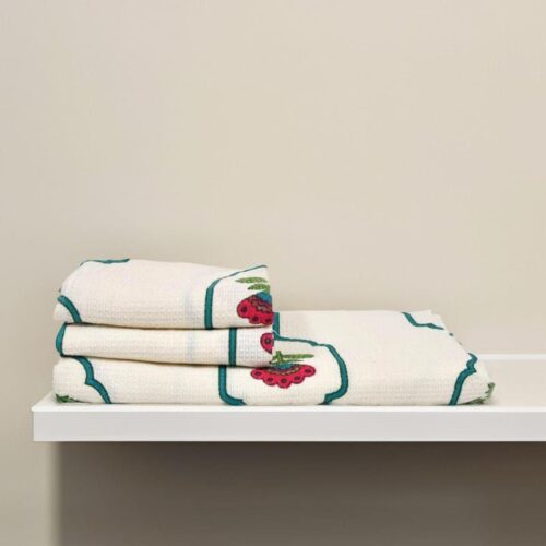 Jaipuri Waffle Towel Combo - Three Piece Set