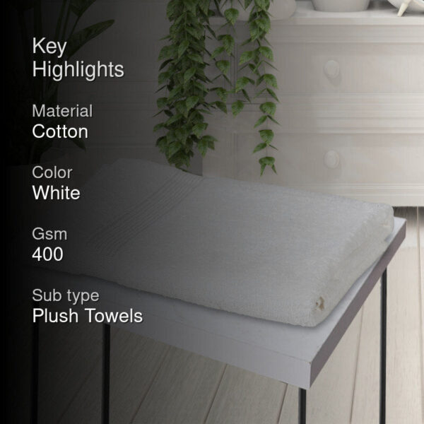 Junia Bath Towel - White