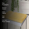 Junia Bath Towel - Yellow
