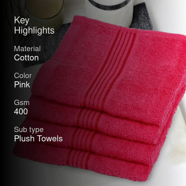 Junia Face Towel (Pink) - Set Of Four