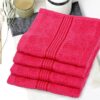 Junia Face Towel (Pink) - Set Of Four