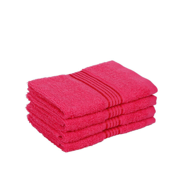 Junia Face Towel (Pink) - Set Of Four