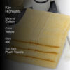 Junia Face Towel (Yellow) - Set Of Four