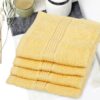 Junia Face Towel (Yellow) - Set Of Four