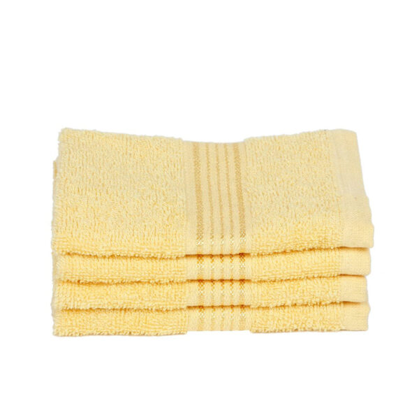 Junia Face Towel (Yellow) - Set Of Four