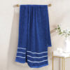 Lisse Cotton Bath Towel - Dark Blue