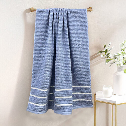 Lisse Cotton Bath Towel - Light Grey