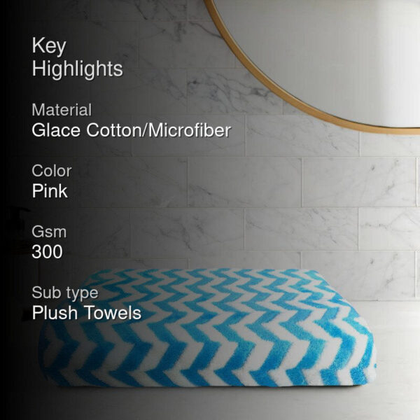 Mervo Stripe Bath Towel - Peach