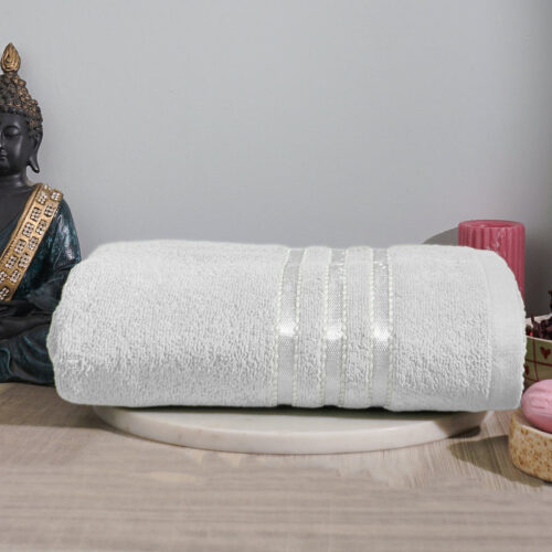 Micro Cotton LuxeDry Comfort Solid Bath Towel - White