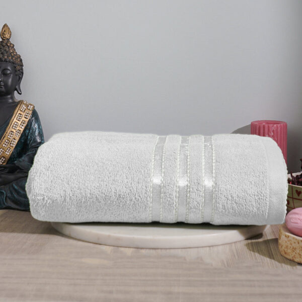 Micro Cotton LuxeDry Comfort Solid Bath Towel - White