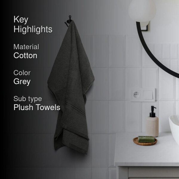 Micro Cotton LuxeDry Solid Bath Towel - Grey
