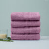 Micro Cotton LuxeDry Soothe Face Towel (Purple) - Set Of Four