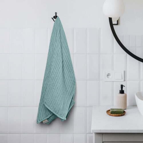 Micro Cotton LuxeDry Striped Bath Towel - Green