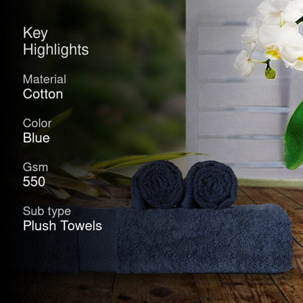 Miorah Towel Combo (Blue) - Three Piece Set