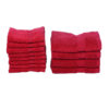 Miorah Towel Combo (Red) - Twelve Piece Set