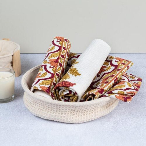 Mriksha Waffle Hand Towel - Set Of Two